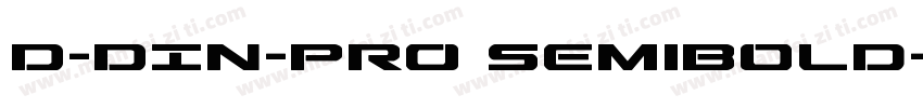 D-DIN-PRO SemiBold字体转换